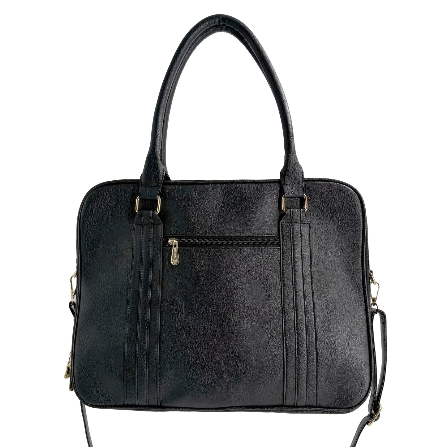 Vintage-Style Large Capacity Laptop Bag for Men & Women - Adjustable Crossbody Shoulder Bag with Detachable Strap, 3 Compartments, Tablet Pocket, Lightweight Durable Design for Office, Commuting & Travel, Laptop Carrying Case