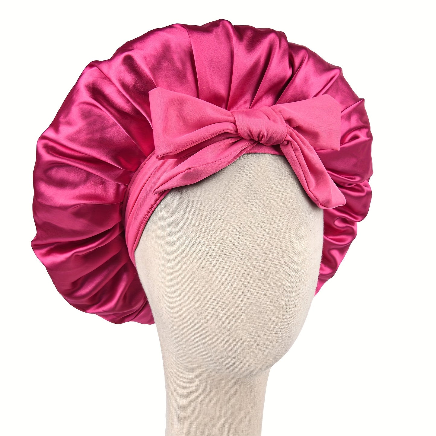 Hat, Satin Bonnet Silk Bonnet Adjustable Bonne For Sleeping Hair Bonnet With Tie Band Bonnets For Women Men