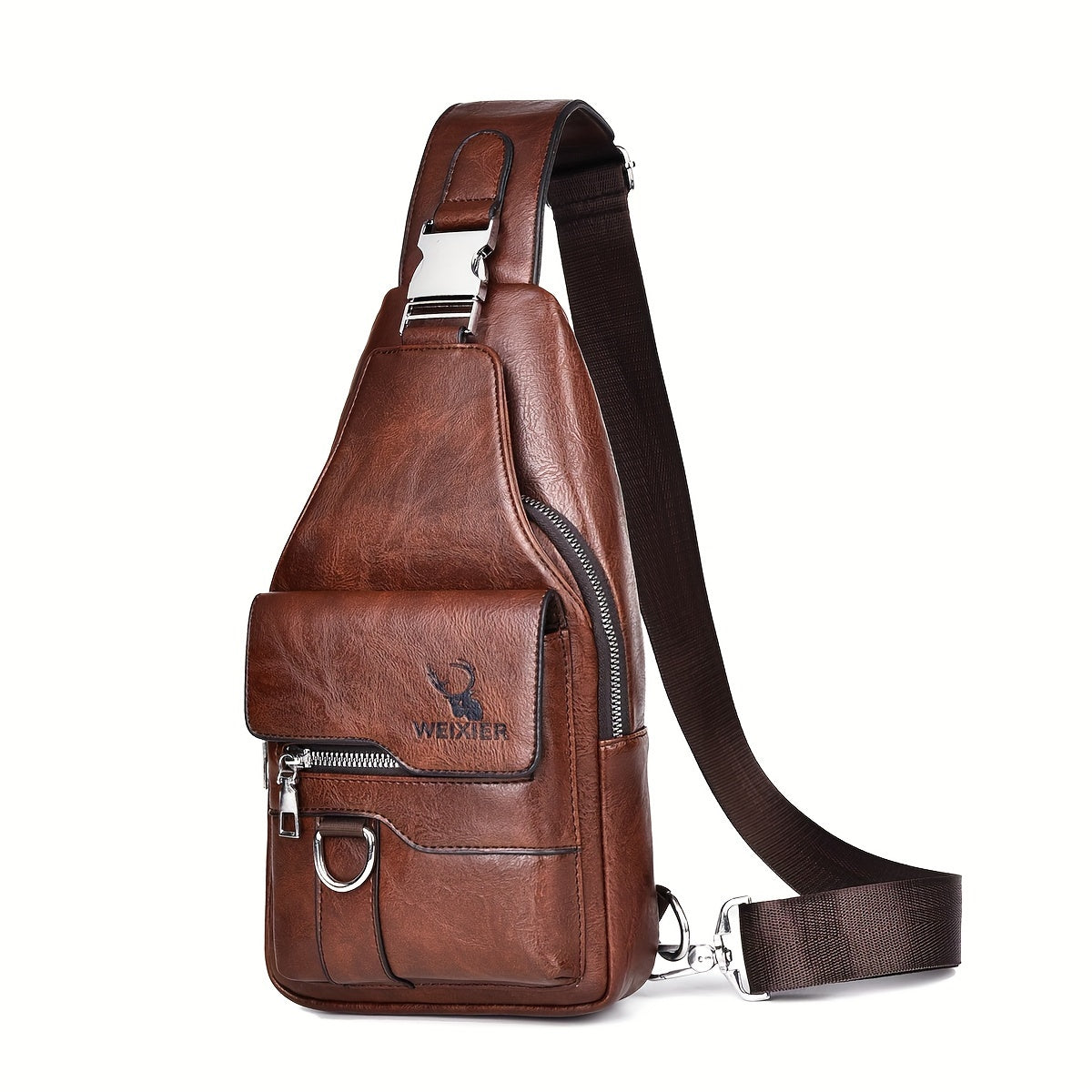 New and Wear-Resistant Men's Crossbody Bag, Handbag, Shoulder Bag, Chest Bag, Made of Wear-Resistant Fabric, with Large Capacity, Convenient to Carry, Suitable for Daily Work, Leisure, and Travel, Available in Multiple Colors
