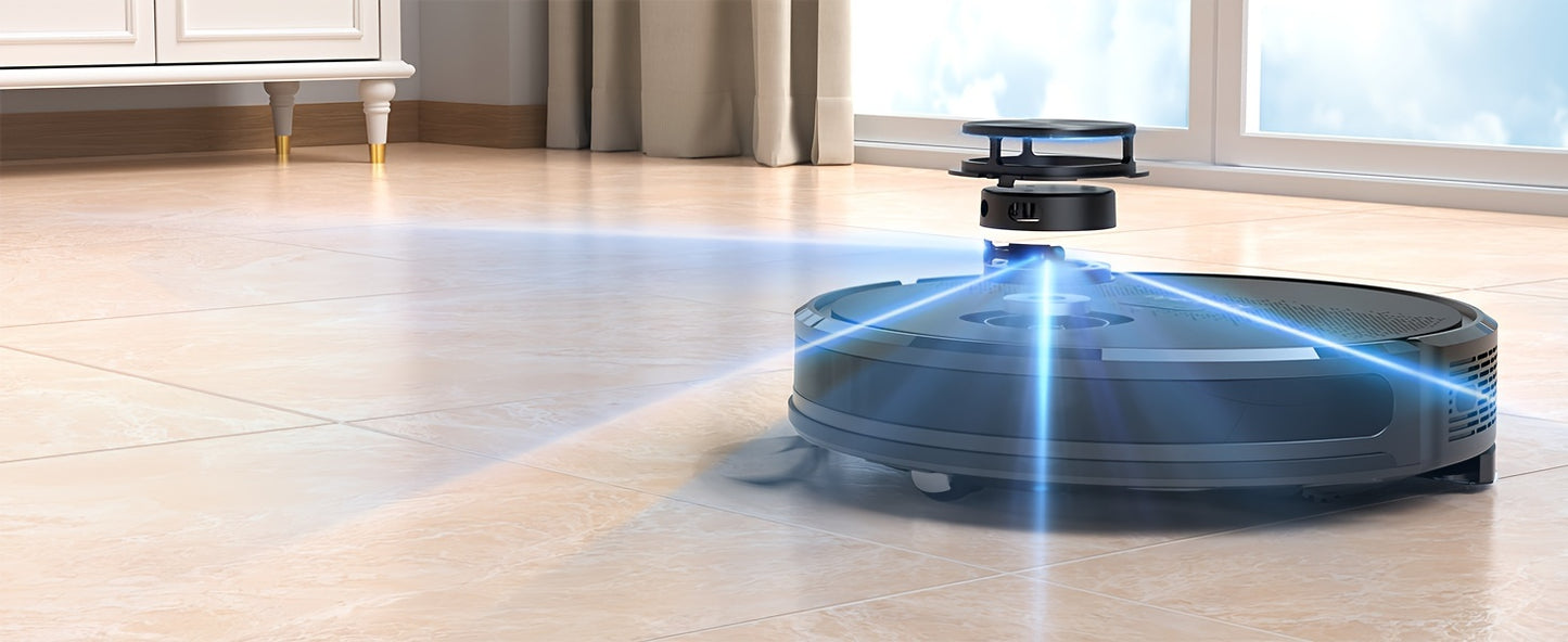 Robot Vacuum Cleaner And Mop Combo 4500Pa, Lubluelu SL60Ultra Robotic Vacuum, 150Mins Max, 56dB, 24 No-Go Zones for Pet Hair Carpets Floor, Christmas&Halloween Gifts, Robot Vacuum And Mop, Vacuum Cleaner Robot, Robot Vacuum C