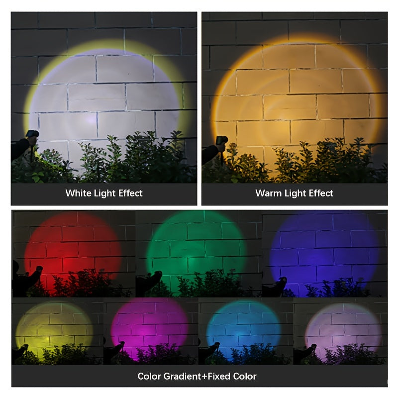 Solar Spot Lights Outdoor, Adjustable Auto On/Off Flag Pole Lights, Landscape LED Lighting Ground Light for Garden Pool Tree Pond and Yard