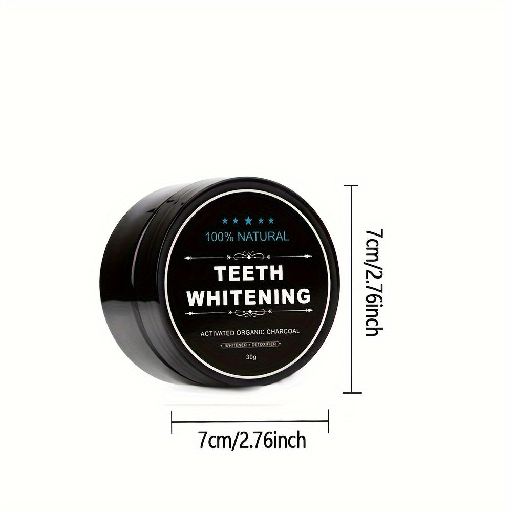 100% Natural Activated Organic Charcoal Teeth Whitening Powder - Deep Clean, Fresh Breath, Suitable for Daily Use