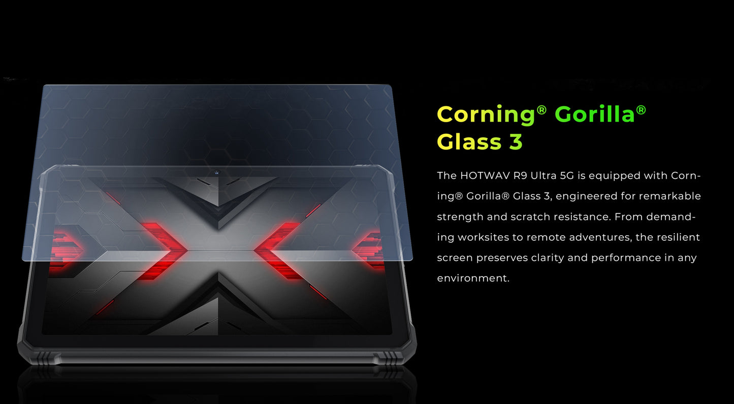 The HOTWAV R9 Ultra Is A Rugged Tablet with An 11-inch HD+ 120Hz Display, Android 15, 24 (8+16)GB RAM And 512 (expandable to 2TB)GB ROM, 64MP+16MP, 20MP Night Vision Cameras, 20080mAh Battery, S713 Chip, Dual 5G SIM Cards, GP