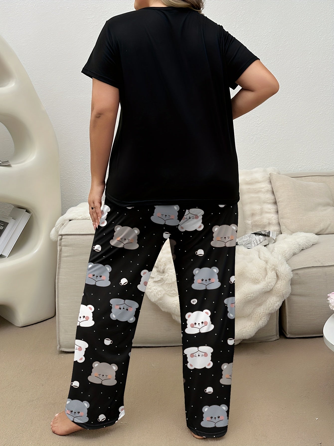 Women's Plus Size Casual Pajama Set