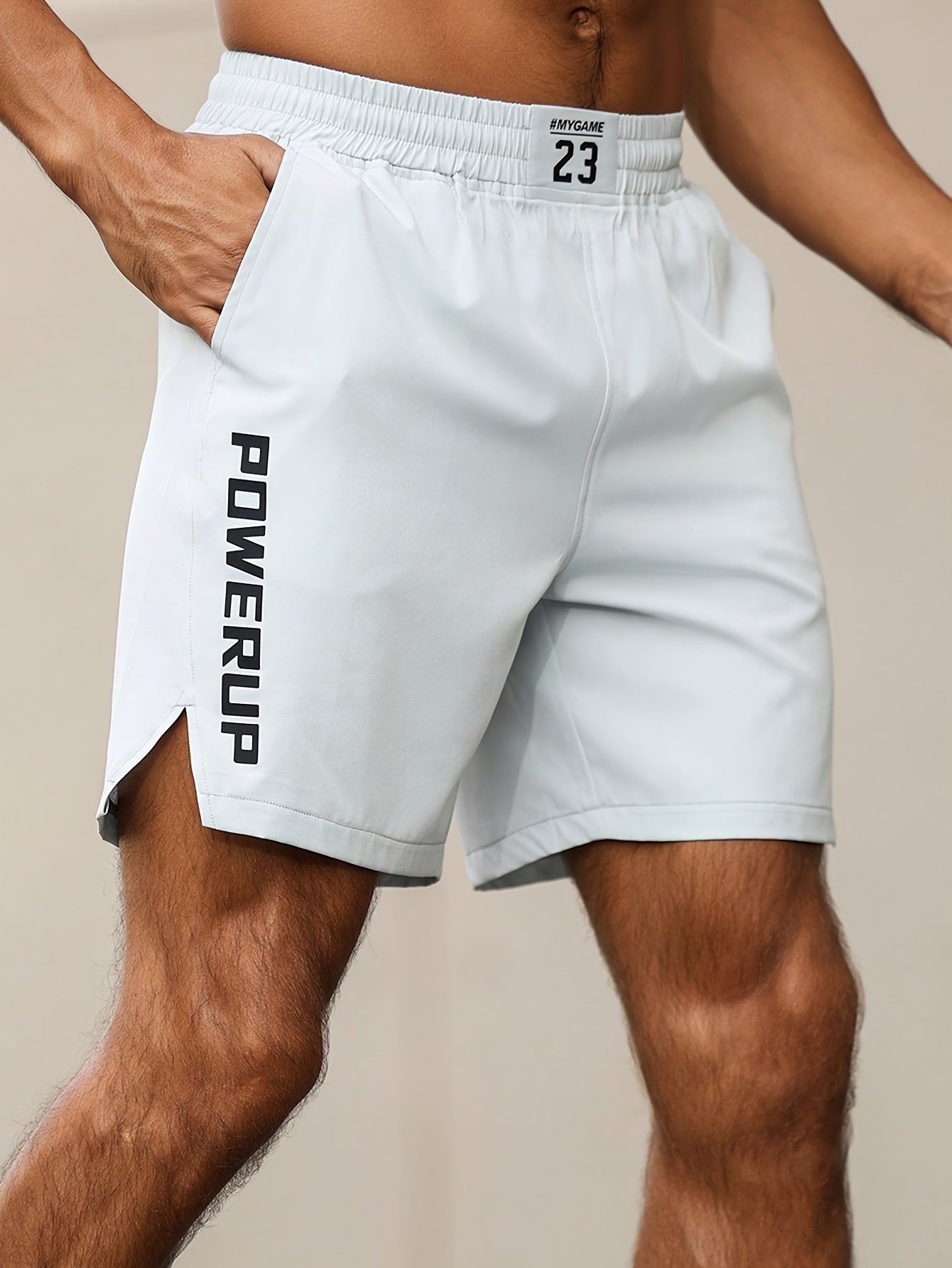 Men'S Quick-Dry Athletic Shorts - Moisture-Wicking Workout Shorts with Elastic Waistband, Lightweight Gym Running Beach Shorts with Side Pockets - Machine Washable Performance Swim Trunks for Swimming, Training, Casual Outdoo