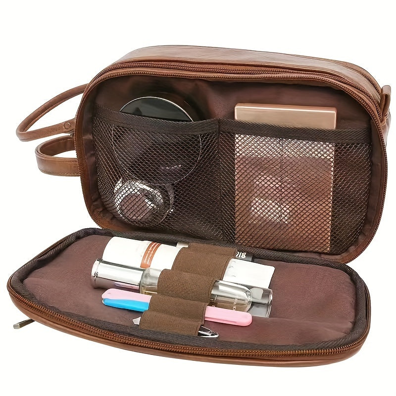 Men'S Large Travel Toiletry Bag - Lightweight Organizer with Shaving Kit, Cosmetics & Makeup Storage, Zippered Bathroom Pouch with Lanyard, Bathroom Organizers And Storage