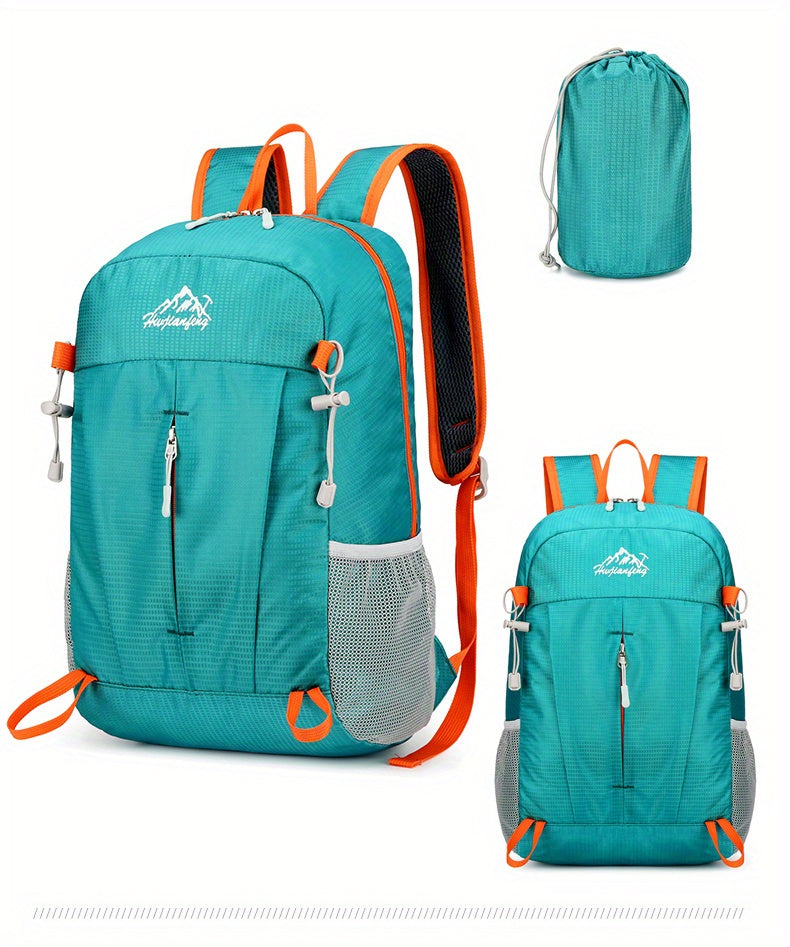 Portable Outdoor Sports Backpack, Ultralight Large Capacity Folding Backpack, Suitable For Mountaineering Hiking Cycling Travel Business Trip Commuting Fitness, Water-resistant Wear-resistant Backpack Christmas, Halloween and