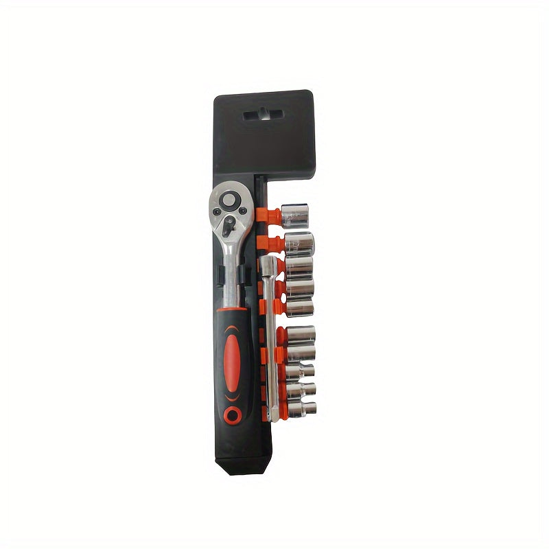 1set 1/4 New Upgrade Wrench Socket Set Hardware Car Boat Motorcycle Bicycle Repairing Tool
