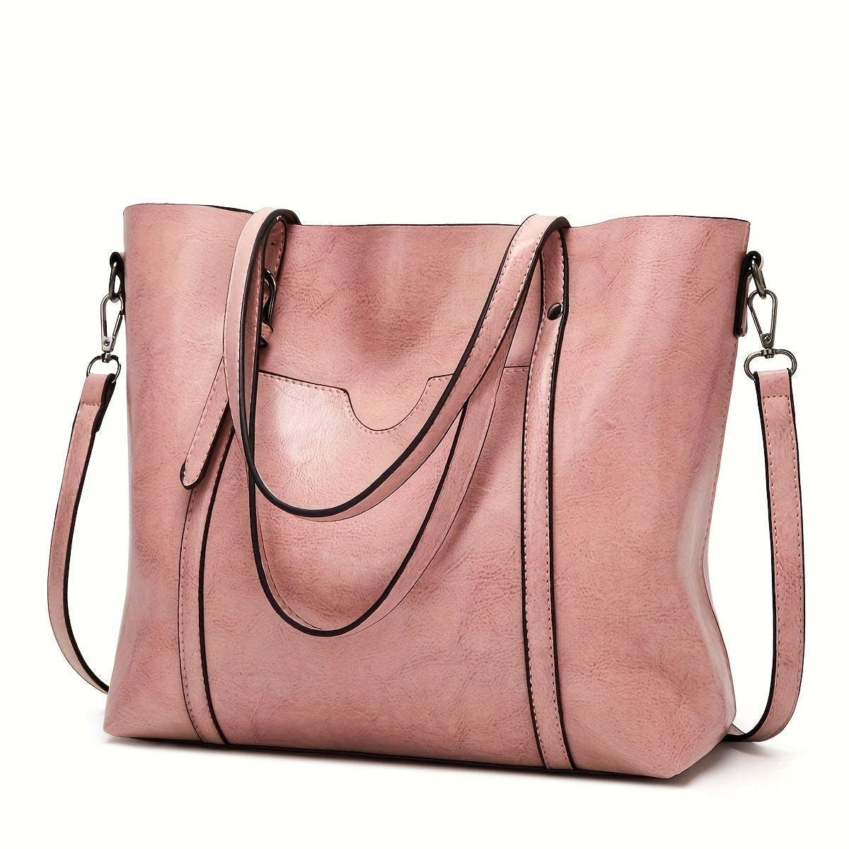 Large Capacity Genuine Genuine Leather Women's handbag with Zipper Closure and Wrist Strap - Durable Top-Grade Genuine Genuine Leather, Suitable for Travel, Business, and Outdoor Activities - Multiple Colors Available