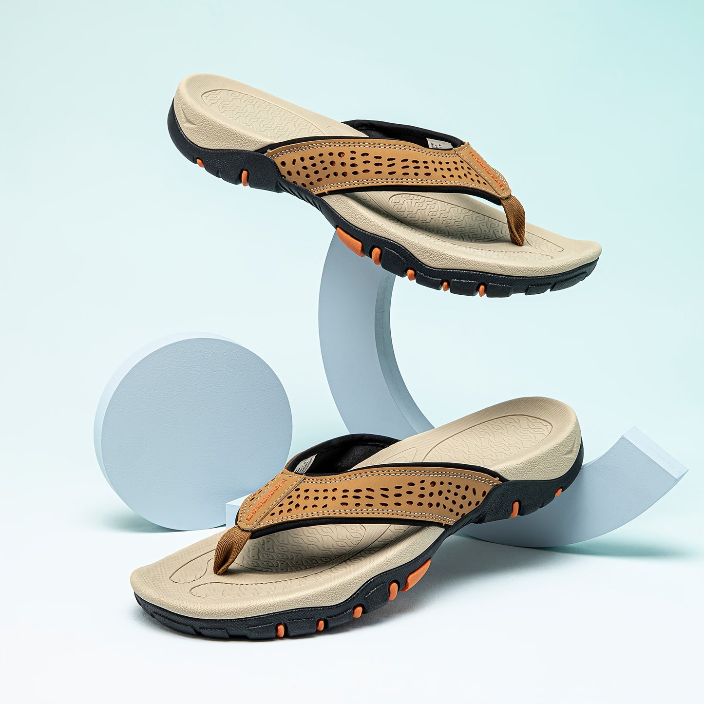 Sandálias retro sem atacadores para homem - Sola confortável em EVA, forro em tecido respirável, design de bico redondo para praia, caminhadas e uso casual - Calçado outdoor para todas as estações, sandálias com tiras