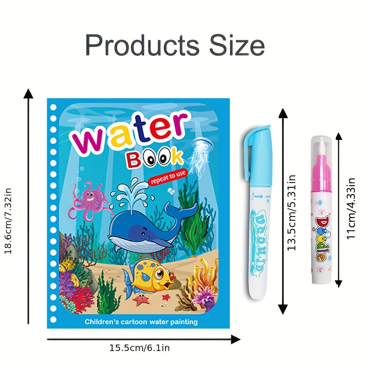 1pc Reusable Coloring Book Drawing Book Painting Drawing Toys Toys For Christmas Halloween Gifts Easter Gift