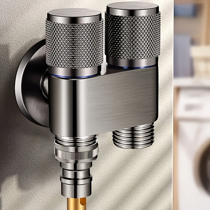 The Bathroom Is Equipped with A Dual Control Faucet with 2 Outlets. Very Suitable for Connecting Washing Machines And Toilets.