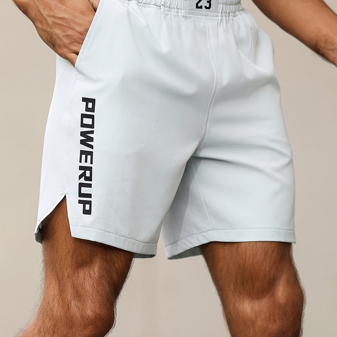 Men'S Quick-Dry Athletic Shorts - Moisture-Wicking Workout Shorts with Elastic Waistband, Lightweight Gym Running Beach Shorts with Side Pockets - Machine Washable Performance Swim Trunks for Swimming, Training, Casual Outdoo