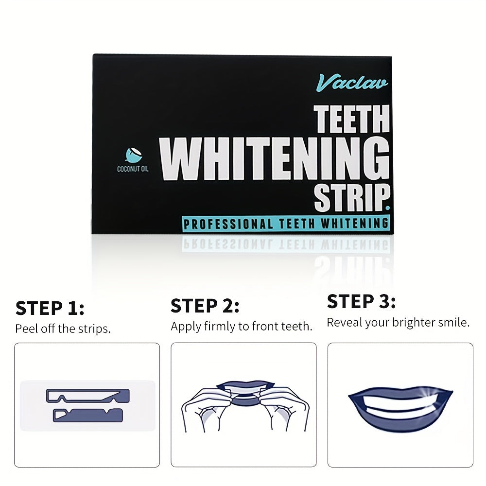 7/14/28 Pairs of Activated Carbon Teeth Whitening Stickers, Teeth Cleaning Stickers, Can Be Used with Tongue Coating Scraper, for Daily Use and Travel