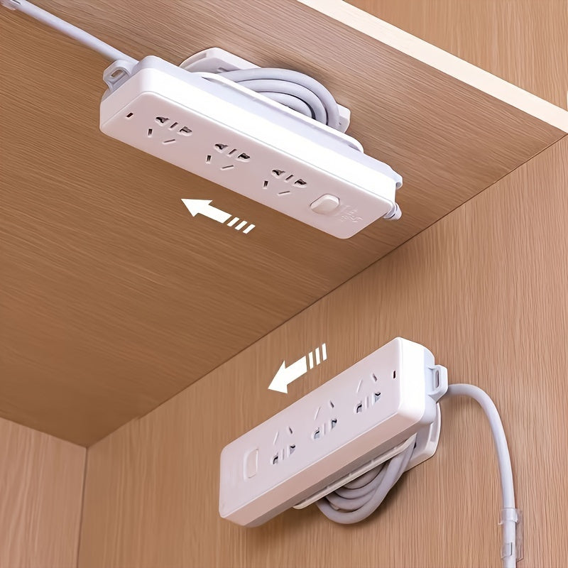 11-Piece Set of Adhesive Socket Supports and Cable Organizers - Home Decor