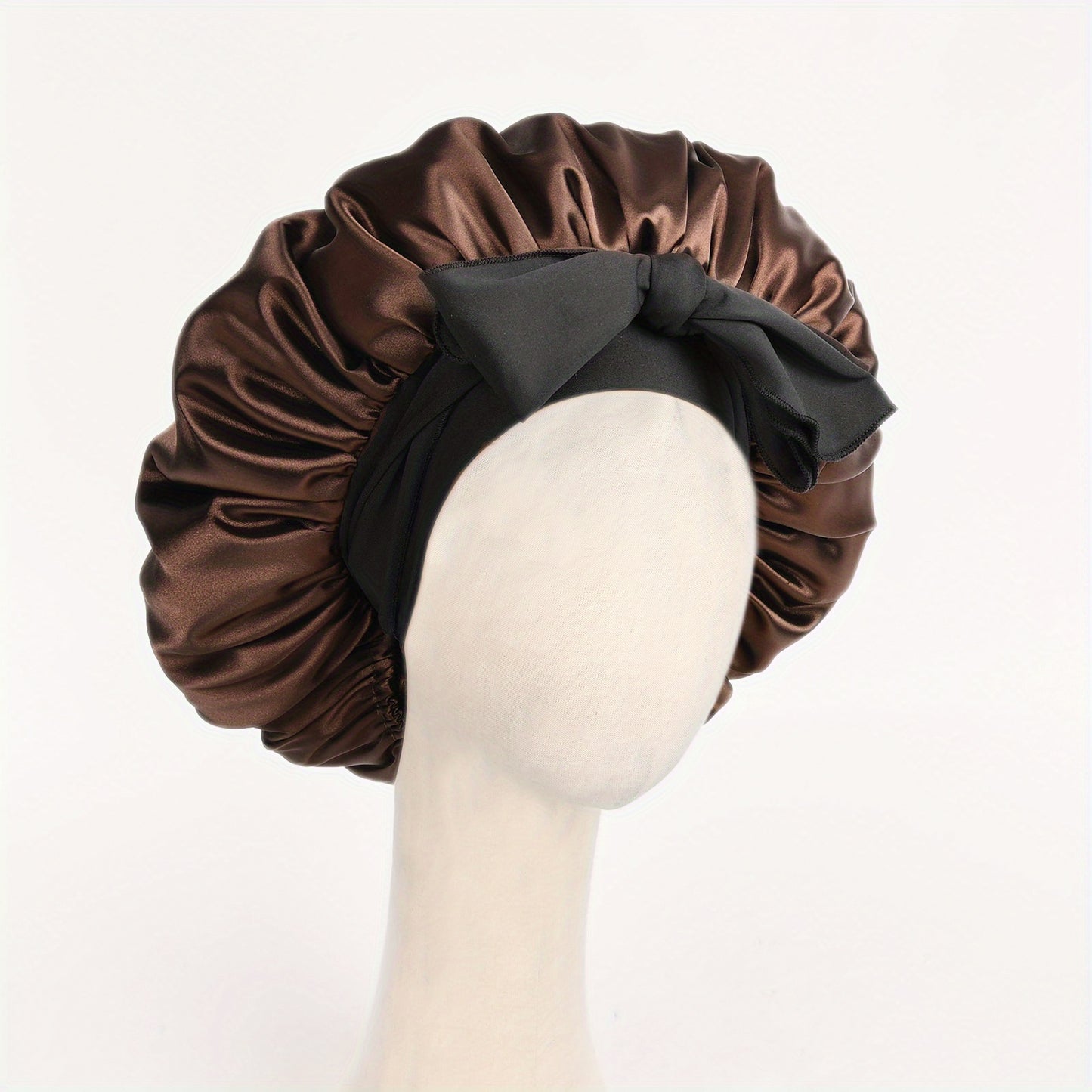 Hat, Satin Bonnet Silk Bonnet Adjustable Bonne For Sleeping Hair Bonnet With Tie Band Bonnets For Women Men
