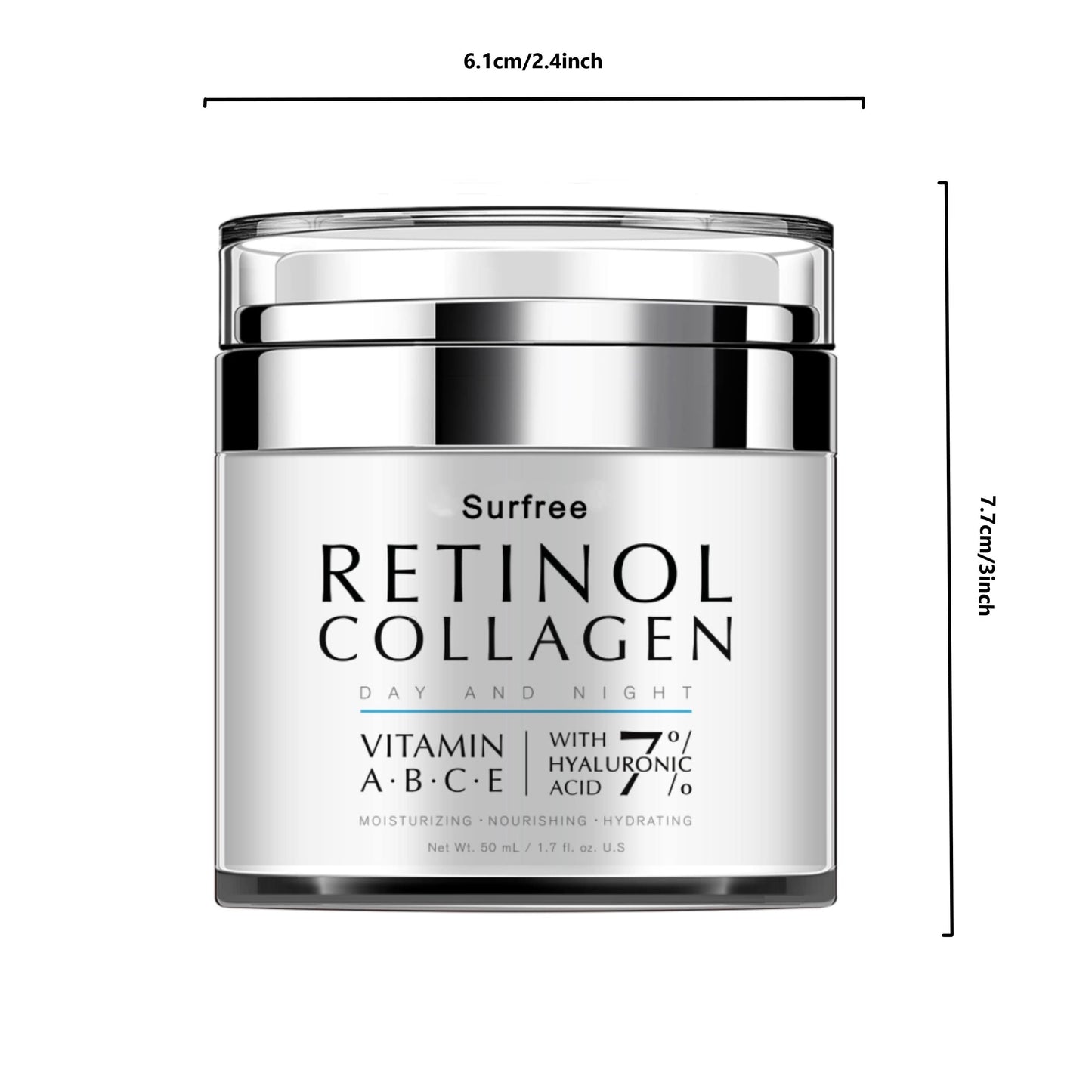 50ml Retinol Cream For Face Night And Day, Skin Cream With Retinol Collagen Face Cream, Vitamin C Moisturizer, Retinol Moisturizer For Face Sensitive Skin
