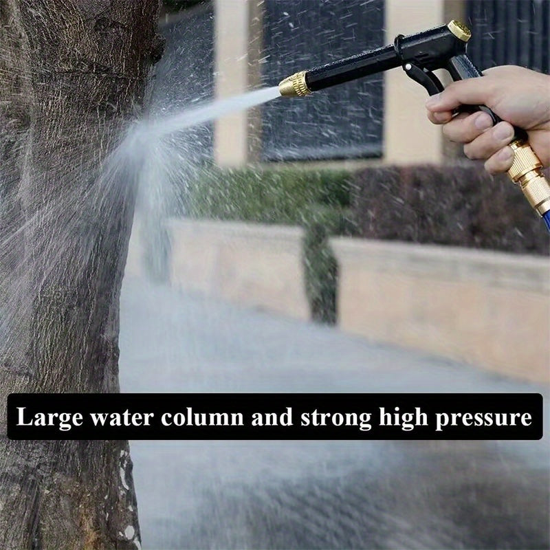 1 Roll, New Retractable Water Hose Car Wash Flowers Magic Hose Magic Water Hose Home Car Wash Garden Hose 3 Times Retractable Spray Gun