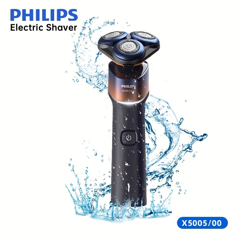 PHILIPS Shaver 5000X series X5005/00 SkinEase Beige Soothing Technology 360° Floating Blade Microbead Protective Coating 27 Blades, 56,000 Strokes/Minute 1 Hour Charge 50 Minutes Battery Life Travel Lock