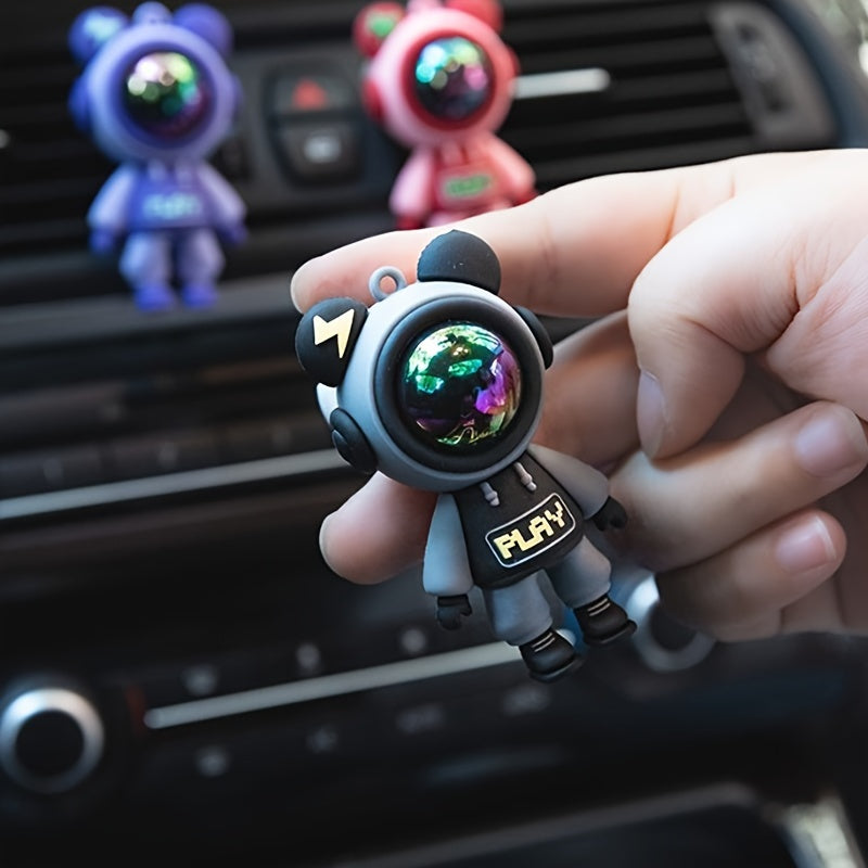 1pc Car Air Outlet Decoration Clip, Cartoon Astronaut Car Air Conditioning Aromatherapy Diffuser Clip, Car Interior Accessories (No Fragrance Oil) Eid Al-Adha Mubarak