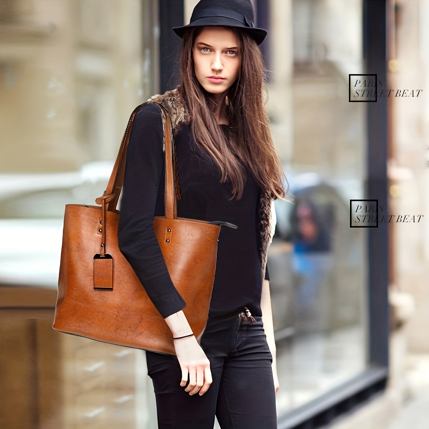 Women's Synthetic Handbag with Laptop Compartment & Detachable Strap - Golden-Tone Hardware, Zipper Closure, Spacious Work Bag for Travel, Business Meetings, Everyday Use - Available in Brown, Black, Red, Pink, Navy, Burgundy