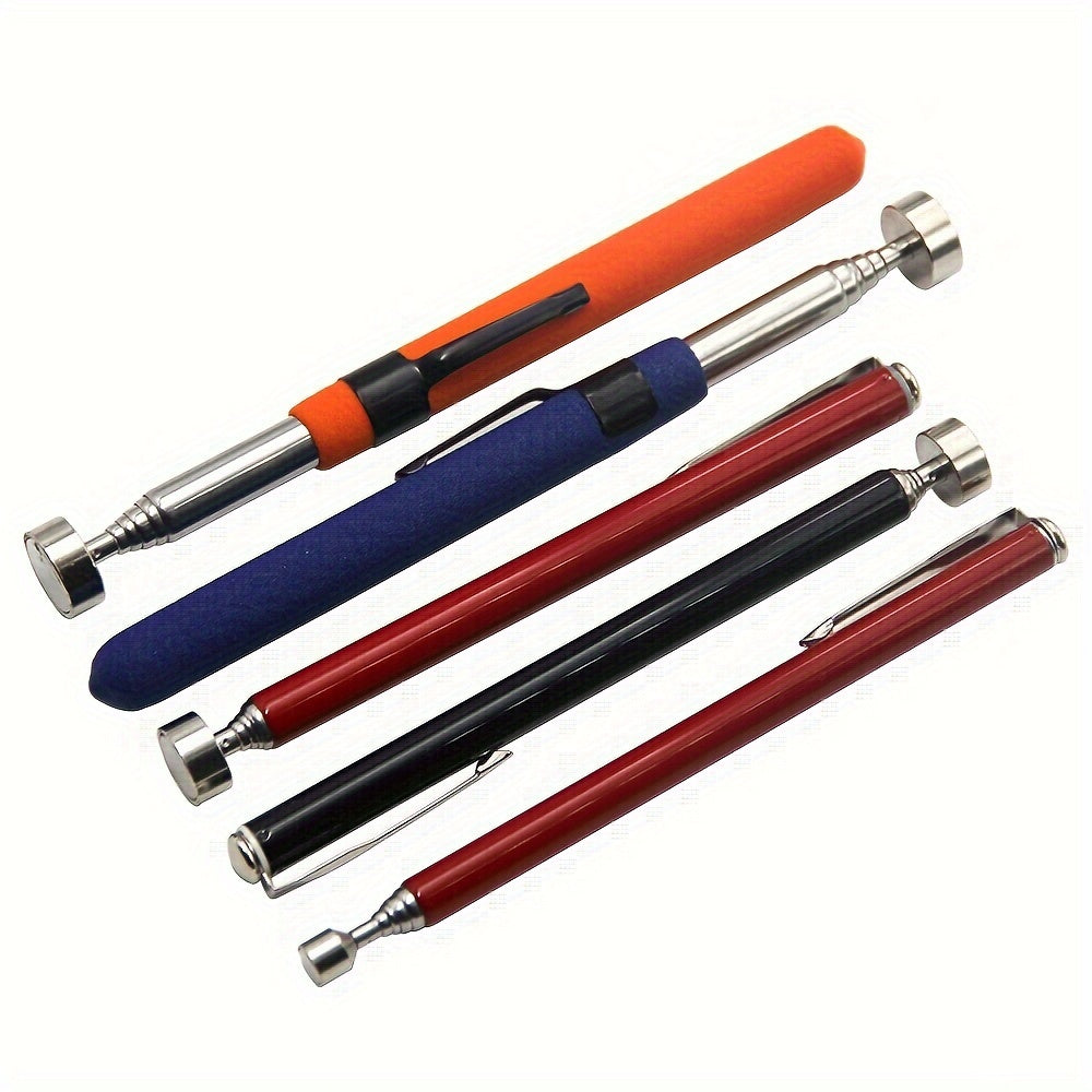 1pc Magnet Pickup Tool, Orange Telescopic Adjustable Magnetic Pick-Up Tools Picking Up Small Pieces