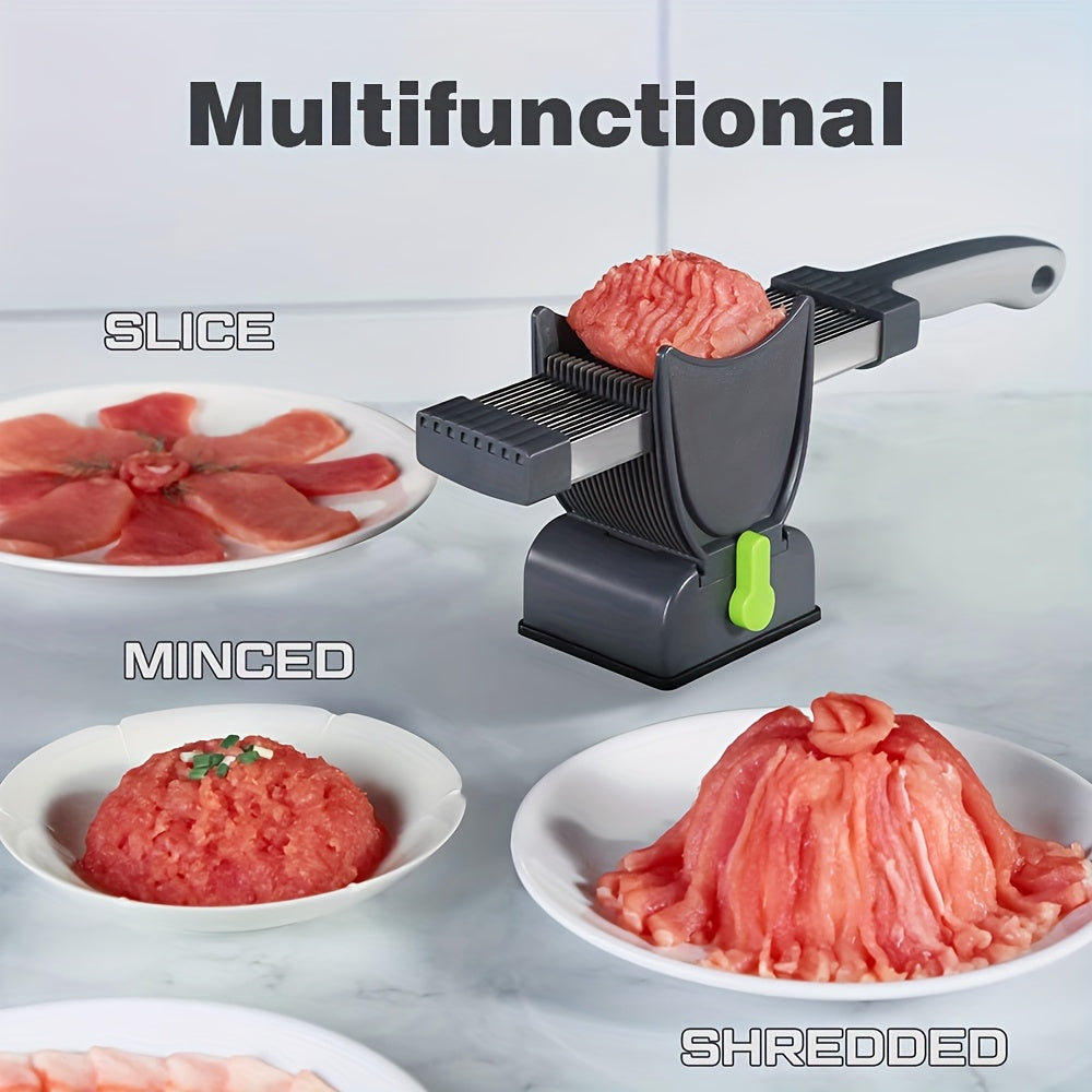Manual Meat Grinder Set, ABS Kitchen Meat Cutter, Suitable for Beef, Salmon, Lamb, Vegetables, No Charging Required, Battery-Free, Suitable for Cooking, Grilling, Hot Dishes