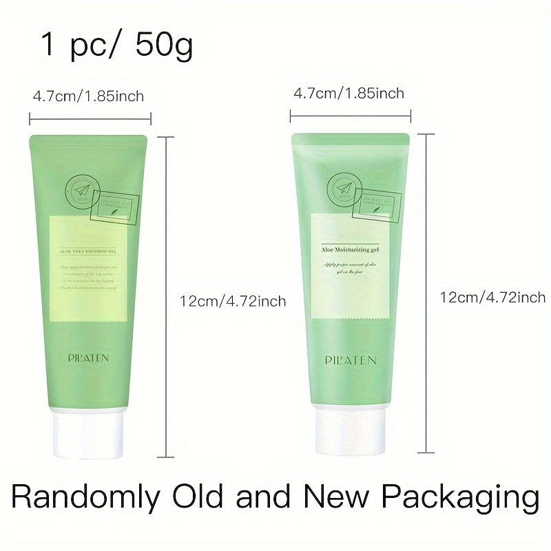 50g Aloe Vera Gel After Sun Skin Care Moisturizing For Face, Skin, Body, Body Lotion Cream, Shrink Pores, Hydrating Moisturizer For Dry Skin Fresh Pure No Sticky Fast Absorbing