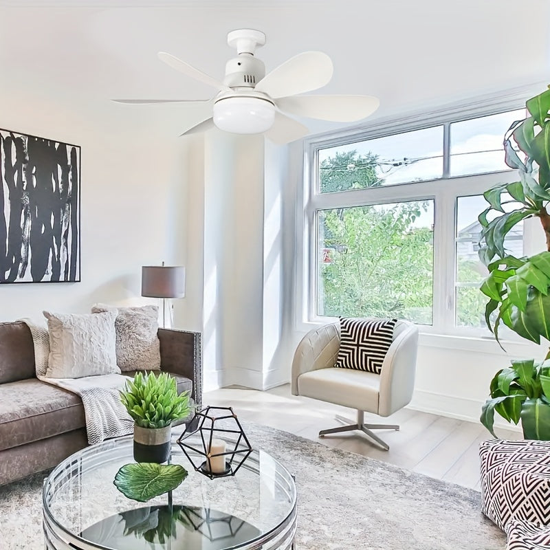 1pc Ceiling Fan With A Remote Control Multifunctional E26/E27 Socket, Adjustable Light And Fan, Simple Style, Easy To Install, Perfect For Bathrooms, Bedrooms, Study Rooms, Living Rooms, Dining Rooms With LED Lights.