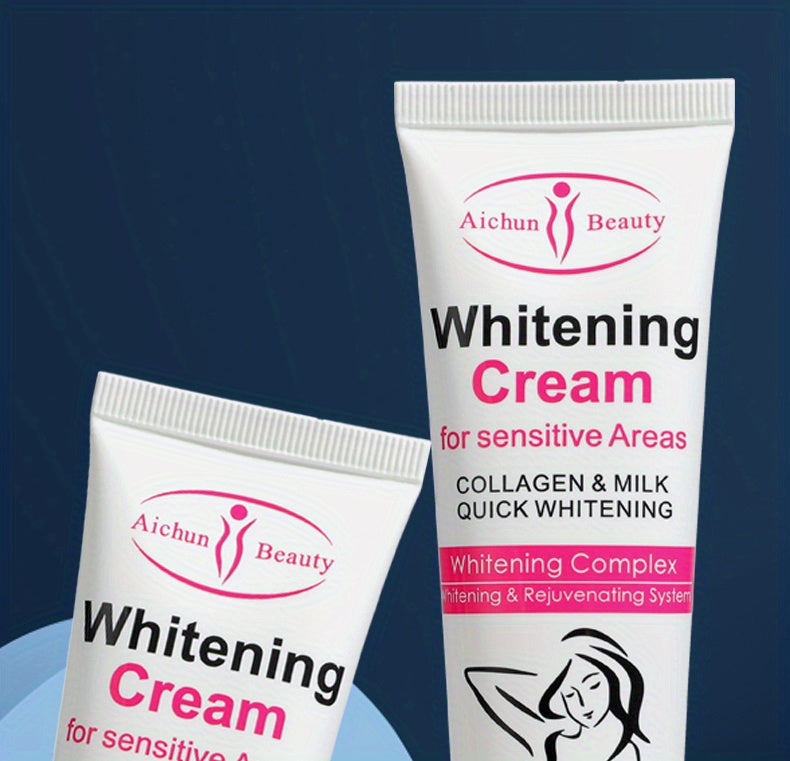 1pc Snow Bleach Cream, Skin Illuminating Cream, Radiance Cream For Intimate Area, Underarm, Knees, Elbows, Inner Thigh, Bikini Line, Armpit Parts, Body Dark Area Skin
