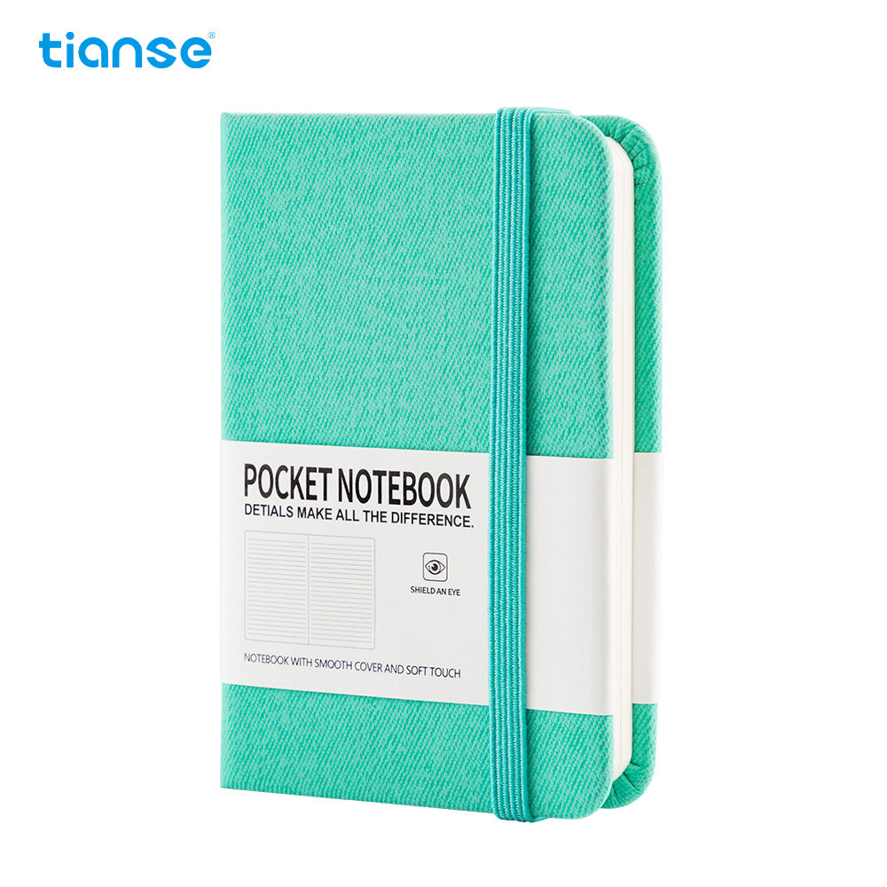 1pc TIANSE A7 Lined Pocket Journal Notebook, 100 Pages, Small, 3.15 Inches X 4.33 Inches - 100 Gsm Thick Paper, Hardcover