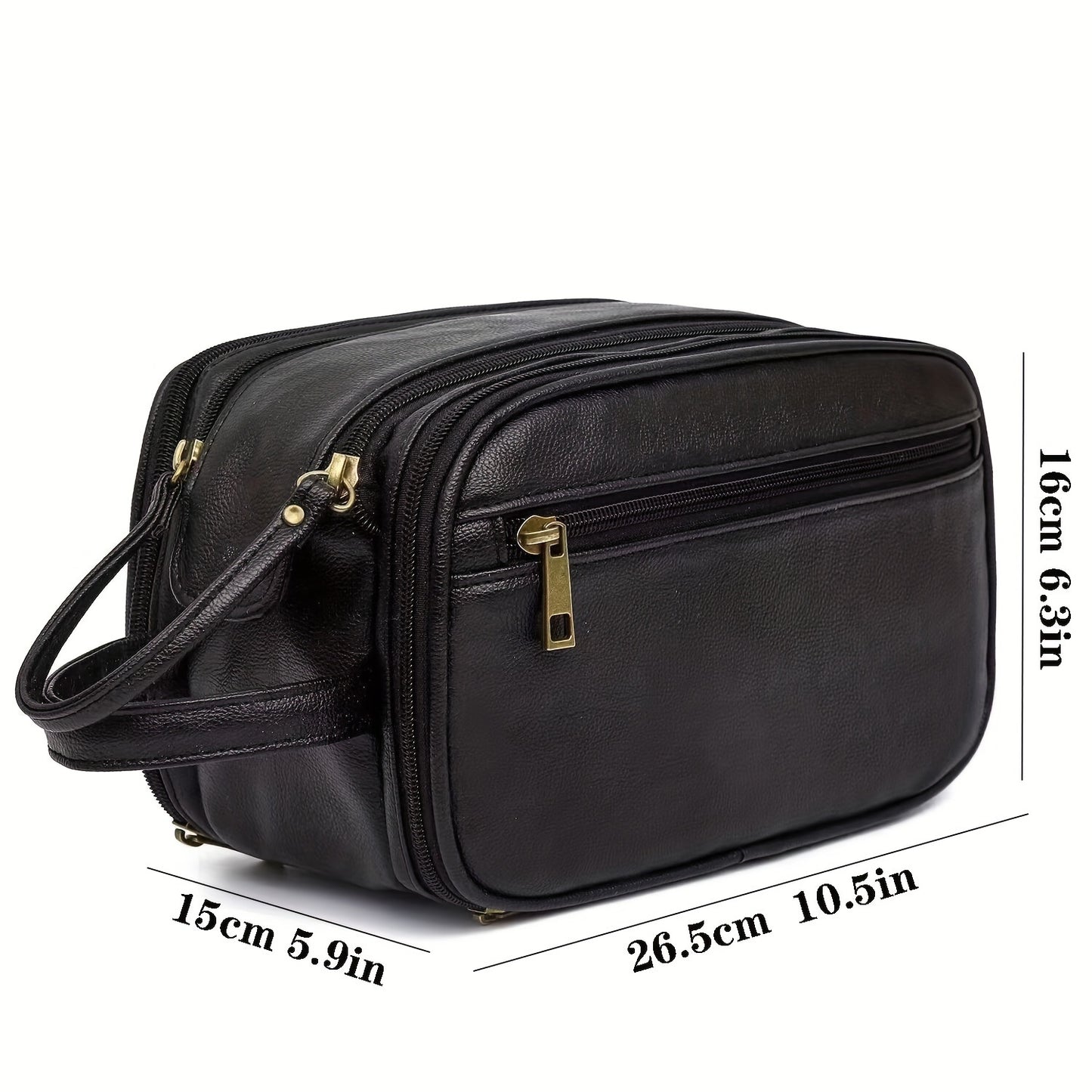 Men'S Large Travel Toiletry Bag - Lightweight Organizer with Shaving Kit, Cosmetics & Makeup Storage, Zippered Bathroom Pouch with Lanyard, Bathroom Organizers And Storage