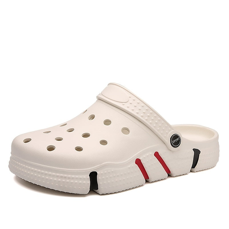 Unisex Clogs, Garden Shoes, Lightweight Non Slip Slides Slippers, Casual Hollow Out Beach Sandals, adult's footwear
