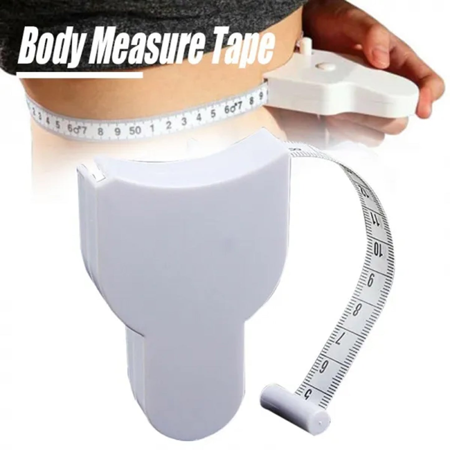 1pc Body Measurement Tape with Y-Shaped Handle - 59 Inches of Accurate Measuring