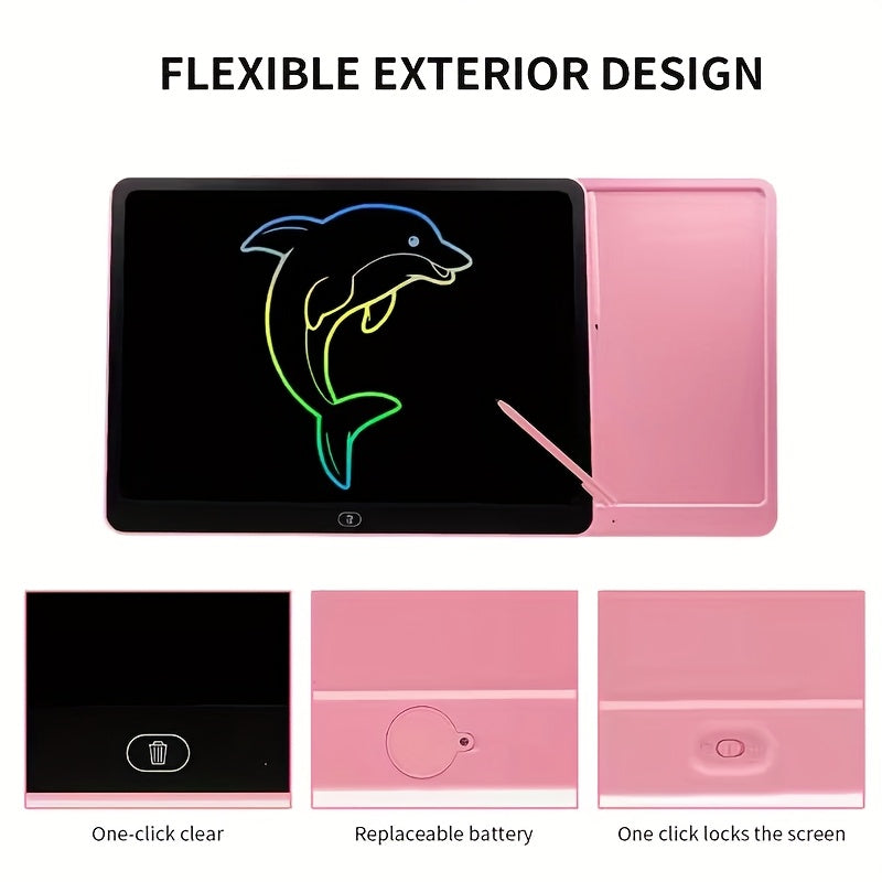 16inch LCD Writing Tablet for Kids Adults,Colorful Drawing Pad Doodle Board School Supplies Christmas Gifts Toys for Girls Boys Old Girl Boy Birthday Gift