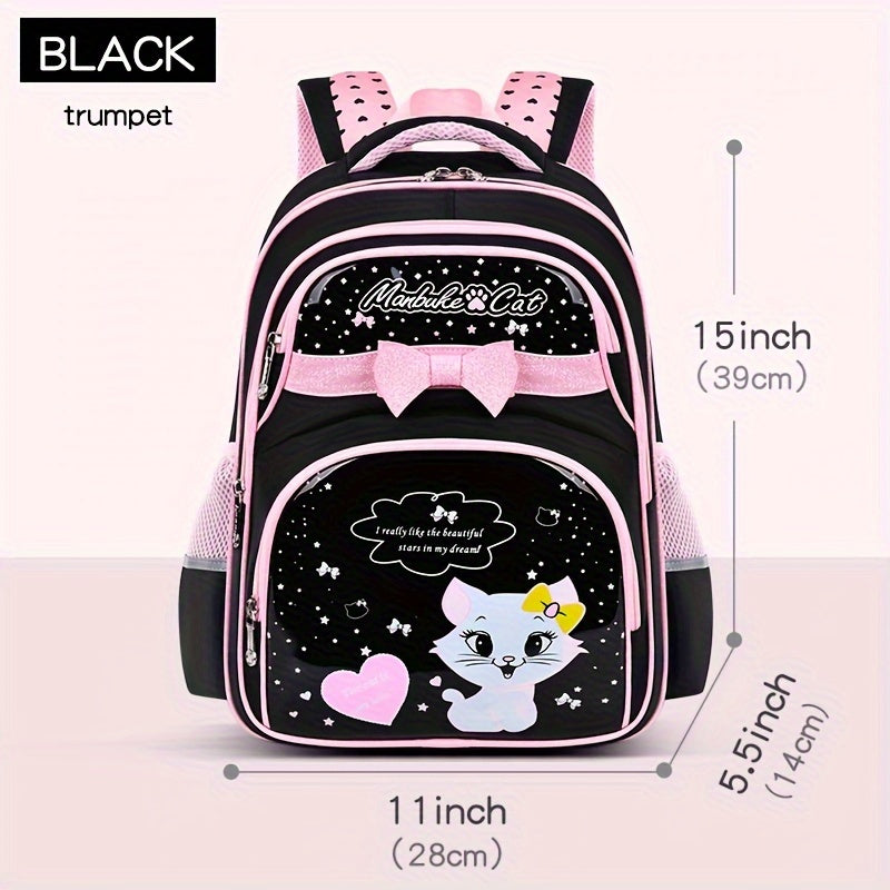 New cute and trendy children's backpack for elementary school students 1 2 3 4 5 6 grade girls 6 12 years old lightweight