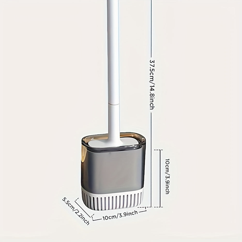 Essential Toilet Brush Set for Christmas And Halloween, Including a Toilet Brush, Holder, And a Flexible Brush Head with a Ventilated Stand. This Compact Wall-Mounted Toilet Brush Set Is Designed for Deep Cleaning in Bathroom