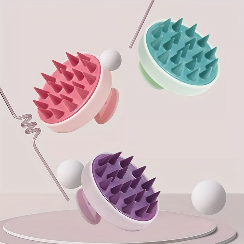 Soft Silicone Scalp Massage Brush For Wet And Dry Use - Shampoo Brush - Gentle Cleaning Hair And Scalp