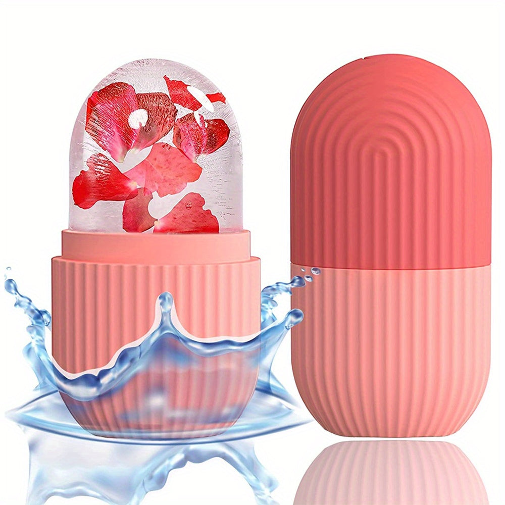 Silicone Ice Face Roller - Massage Skin - Beauty Facial Massage Roller For Eyes, Neck, And Face - Skin Care Tool