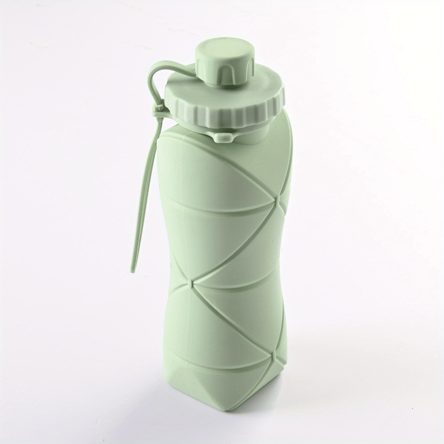 1pc, Telescopic Collapsible Sports Water Bottle, 600ml/20.3oz Heat Resistant Food Grade Silicone Water Cups, Foldable Silicone Portable Water Jugs, For Camping, Fitness, Summer Drinkware, Travel Accessories, Birthday Gifts, B