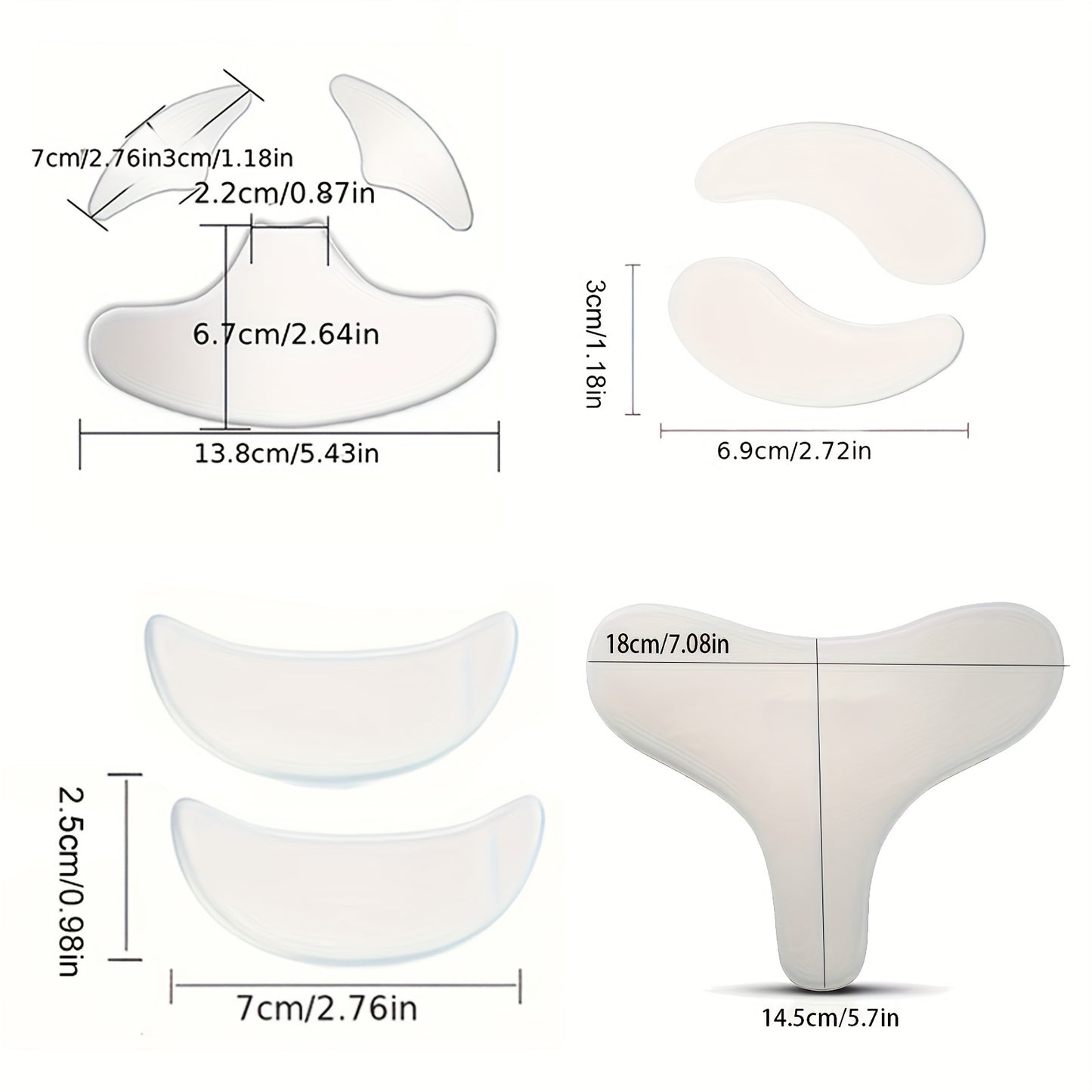 Smooth And Firm Skin With Chest Wrinkle Pads - Overnight Silicone Wrinkle Patches For Women