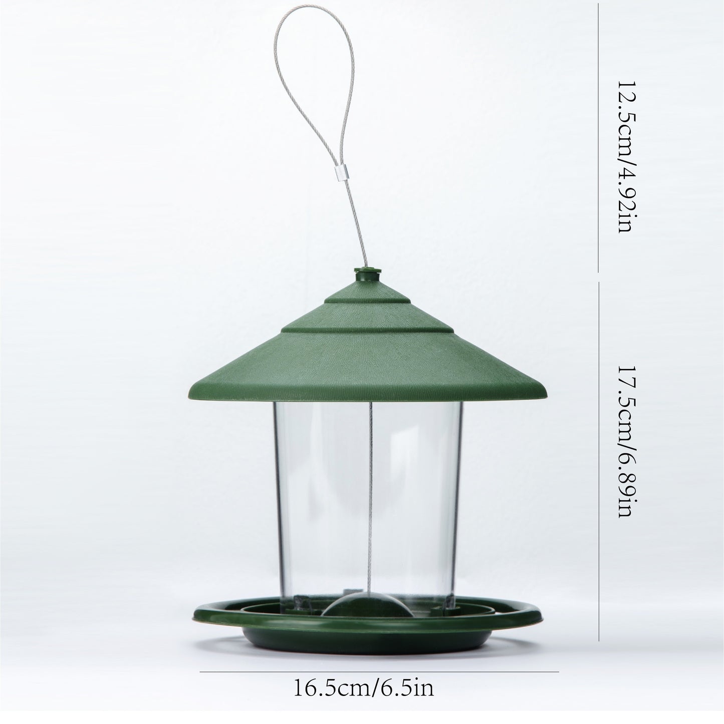 Outdoor Hanging Wild Bird Feeder for Garden and Yard Decoration - Attracts Various Bird Species with Easy-to-Fill Design