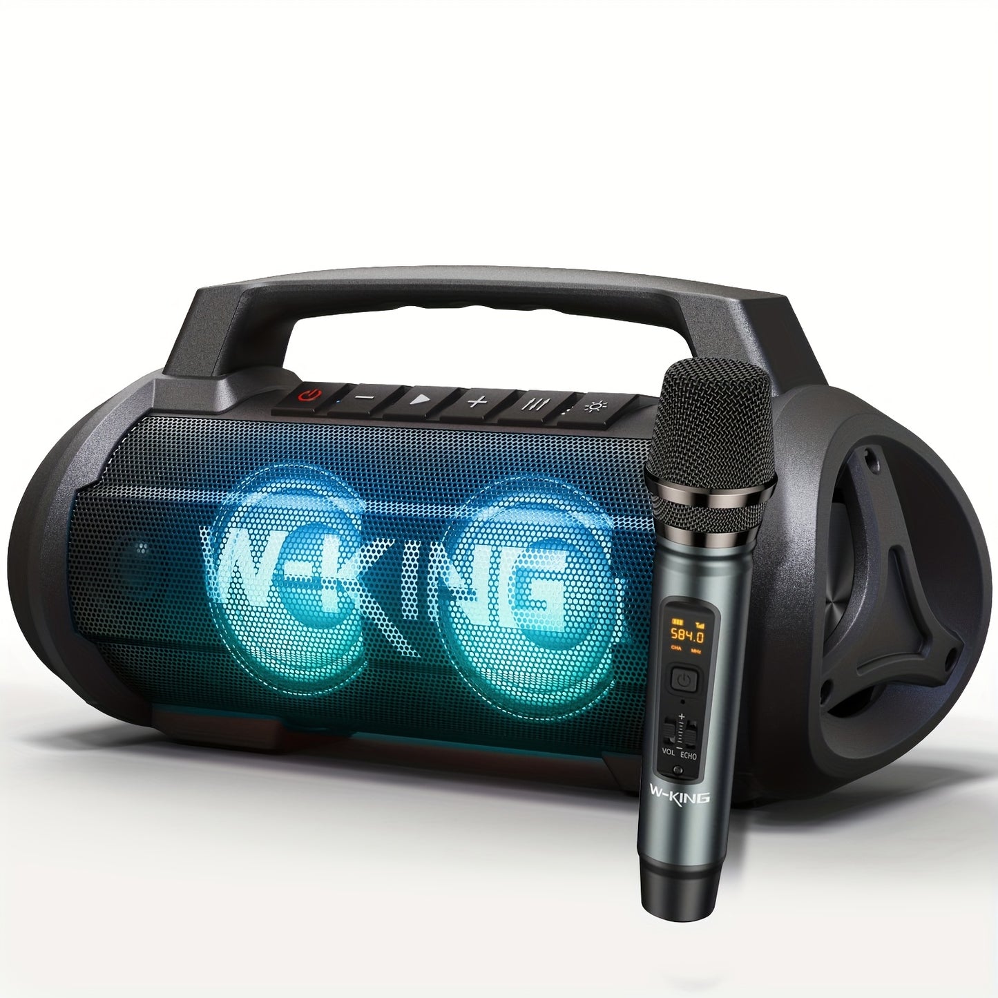 W-KING 70W Coluna Bluetooth Portátil com Microfone e Luzes