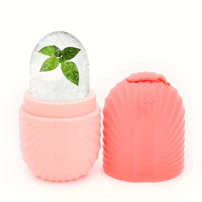 Ice Face Roller, Ice Roller For Face & Eye Puffiness, Facial Massager Contour And Enhance Skin Care & Glow, Ice Facial Roller Mold Cube, Reusable & Leakproof