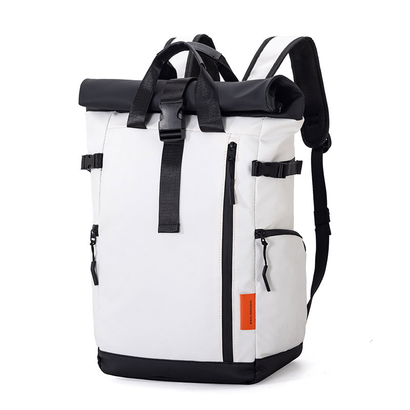 Large Capacity Oxford Commuter Backpack with Adjustable Straps, Casual Business Travel Computer Bag for College Students, Black, Travel Backpack | Modern Backpack | Polyester Lined, Backpack for School