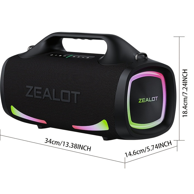 Zealot S79 Wireless speaker, Hifi Sound quality, High Quality, Dual Pairing, Fast ChargingLong Battery Life, 36 Hours Playtime Loud Stereo, Booming Bass. PartyBox. forparty