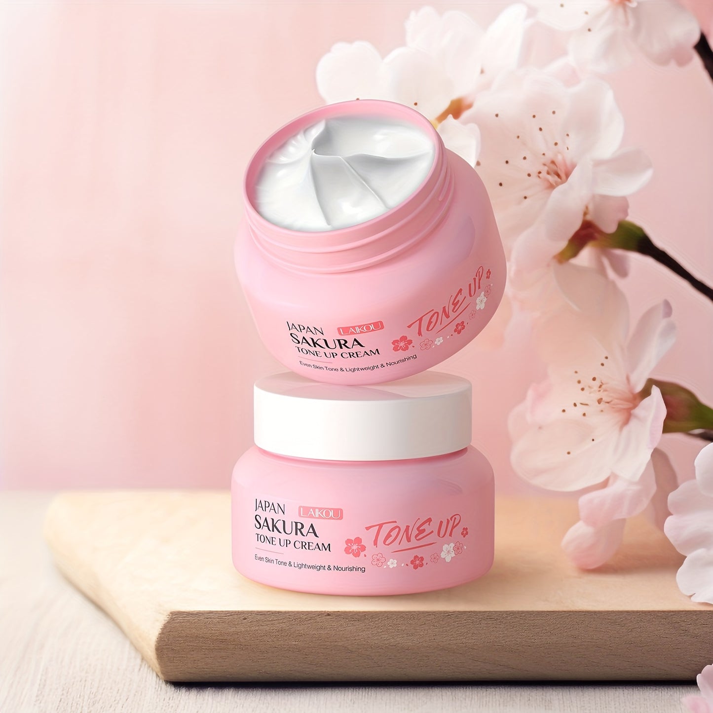 Toning Cream 60g, Plant Extract, Niacinamide Primer, Even Skin Tone, Long Lasting, Natural Look Tone Up Cream