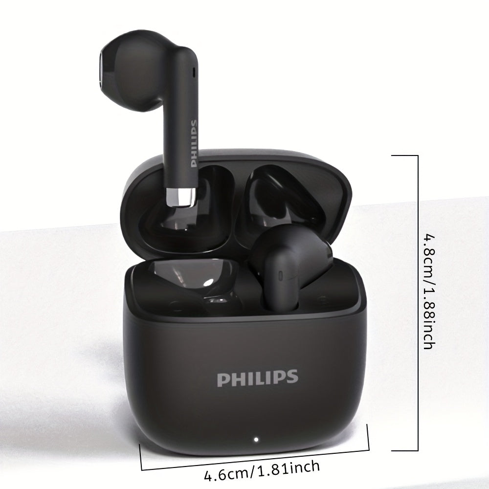 PHILIPS 2025 Wireless Earbuds - New upgrade V6.0, Low Latency, Long Battery Life, Sound Isolation, with Mic for Gaming, Sports, and Music