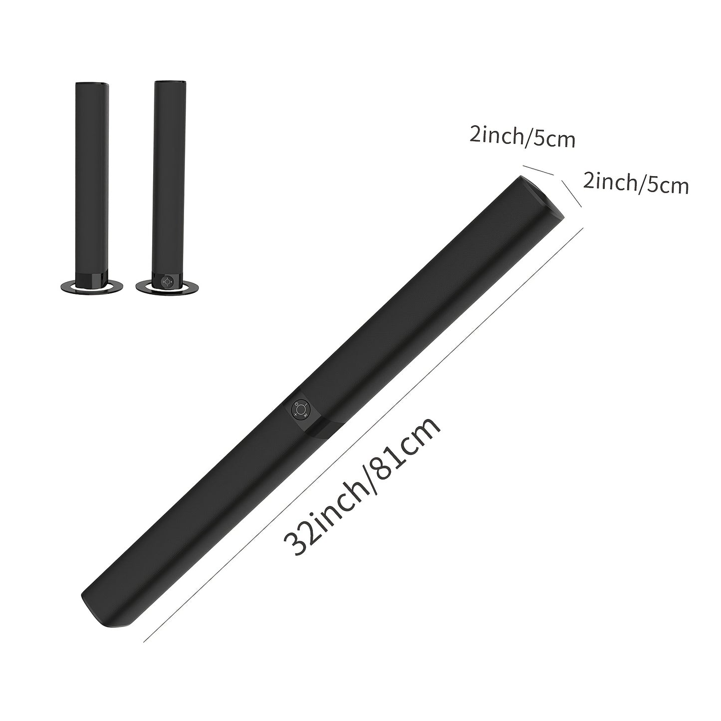 SoundBar For Smart TV, 2-in-1 Sound Bar Wireless Speaker, Deep Bass, TV Audio System With ARC/Opt/AUX For Enhanced Home Theater Sound