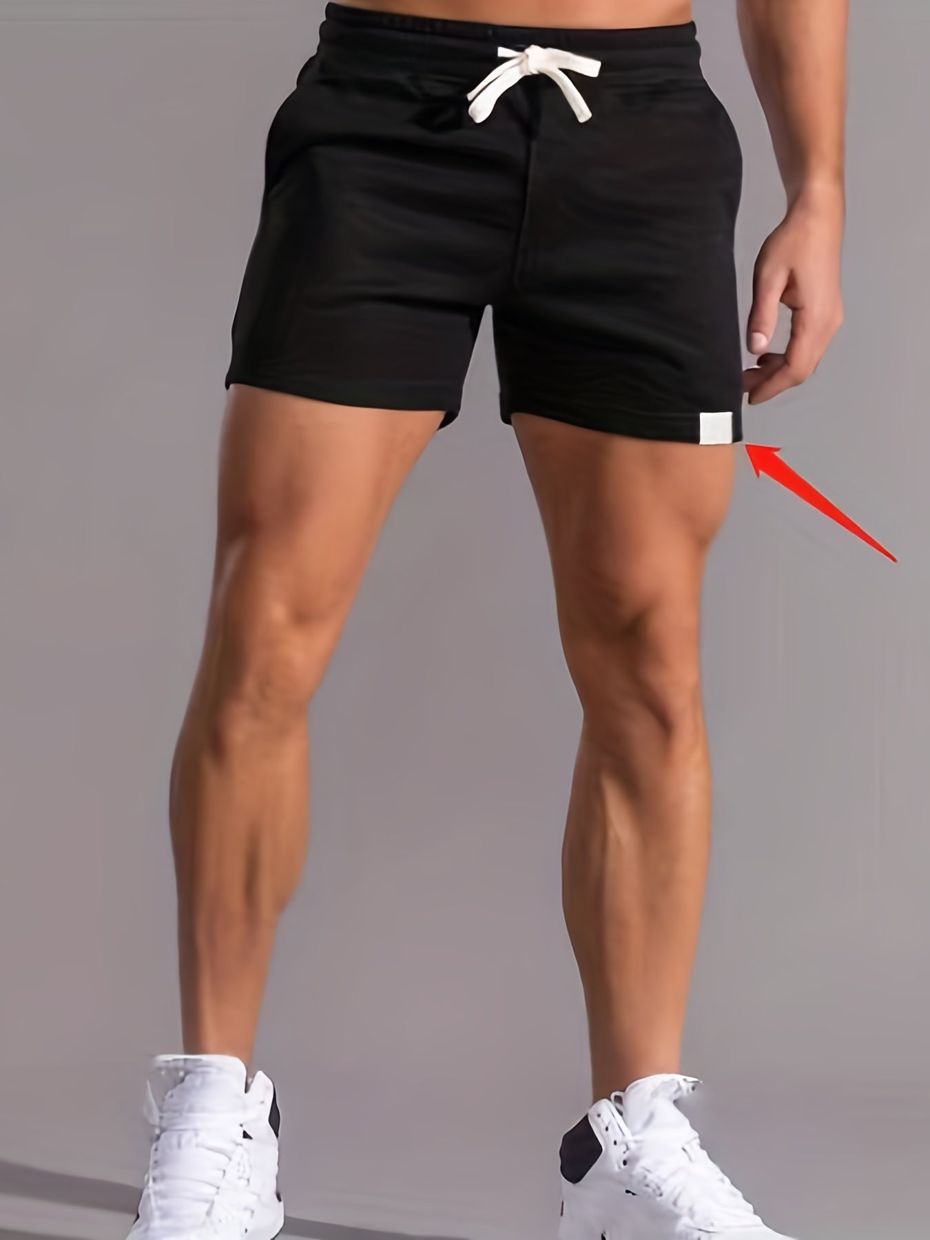 Slim Fit Comfy Active Shorts, Men's Casual Slant Pocket Stretch Waist Drawstring Shorts For Summer Basketball Running